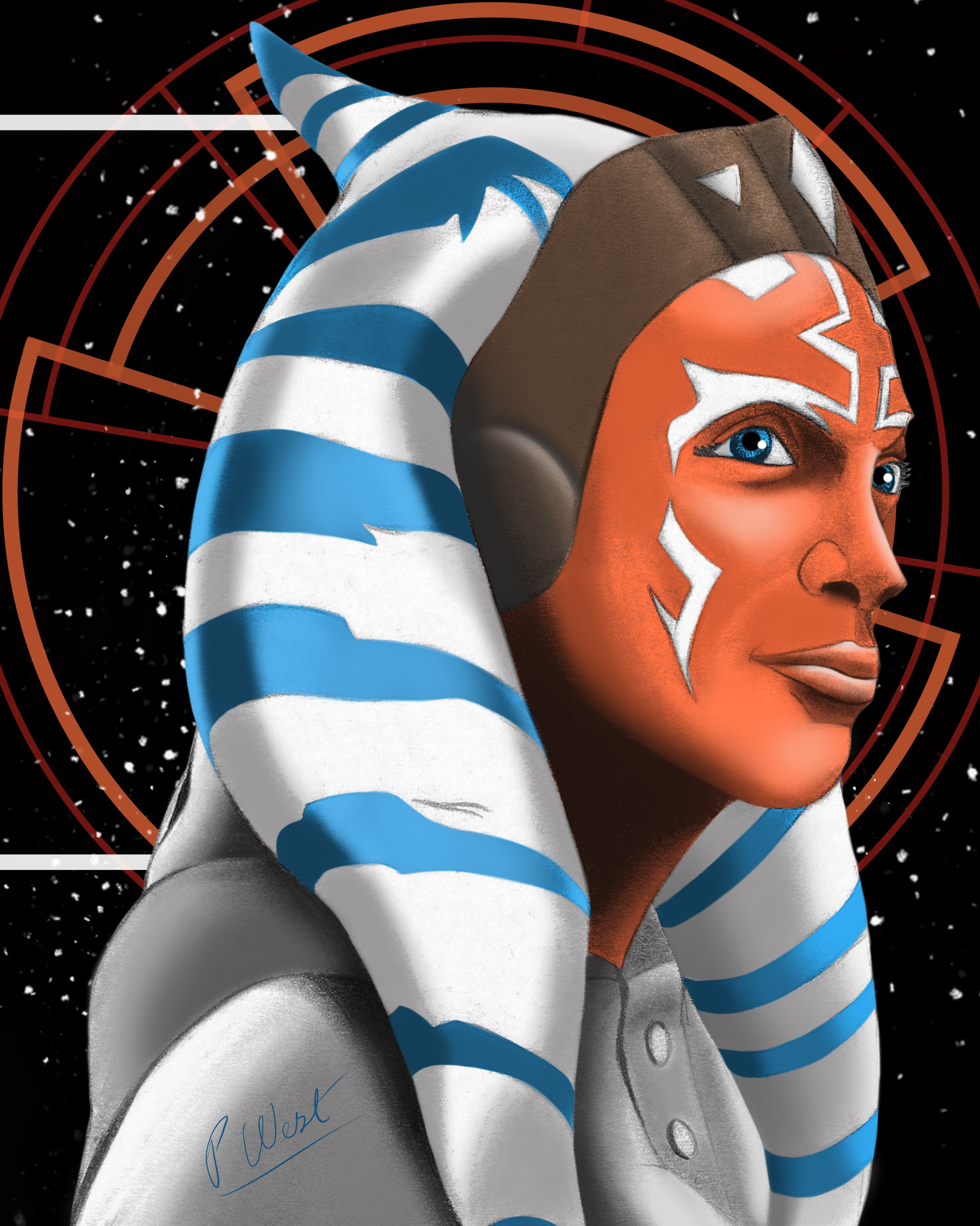 This is a print of Ahsoka Tano